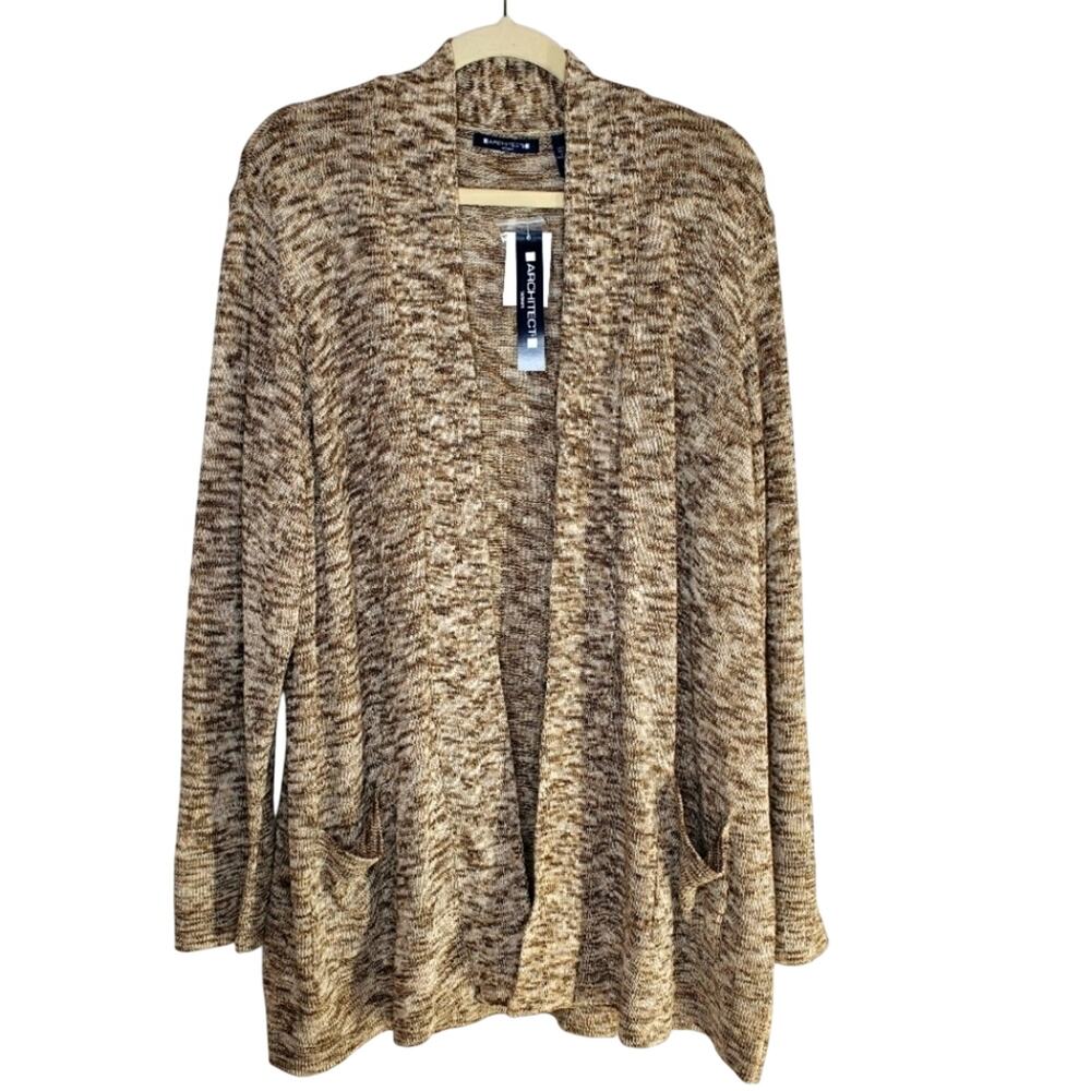 Architect Open Front Knitted Cardigan Women 3X NEW